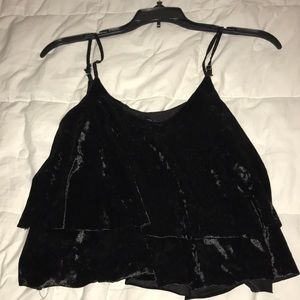 Black Velvet Top